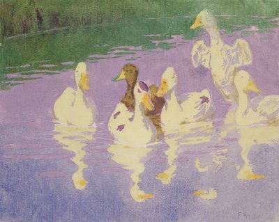 Ducks, 1896 by Julius August Friedrich Theodor von Ehren